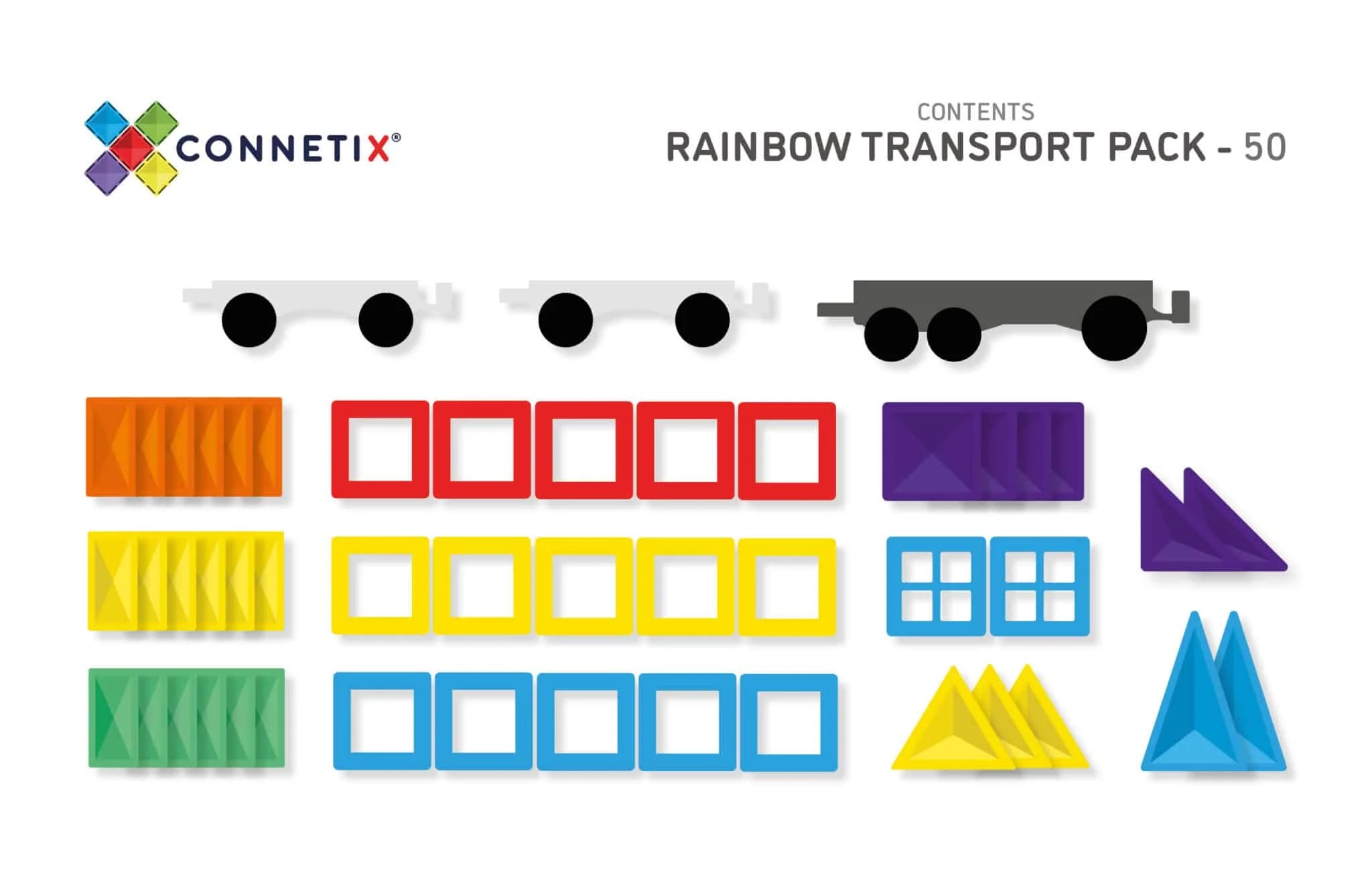 Connetix Magnetic Tiles - Transport Pack